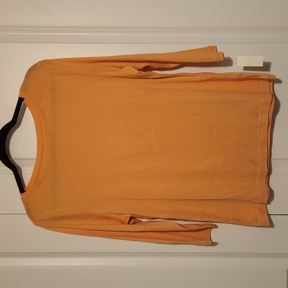 Talbots cotton 3/4 sleeves orange shirt XL - Picture 1 of 4